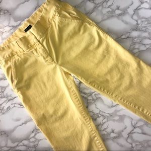 J. Crew Yellow Favorite Fit Cotton Pants